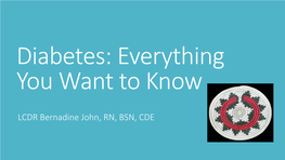 Diabetes: Everything You Want to Know