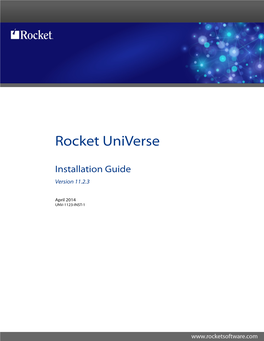 Universe Installation Guide 1Introduction 0