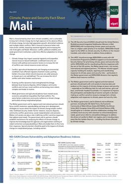 Climate, Peace and Security Fact Sheet: Mali