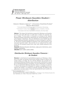 Power Birnbaum-Saunders Student T Distribution