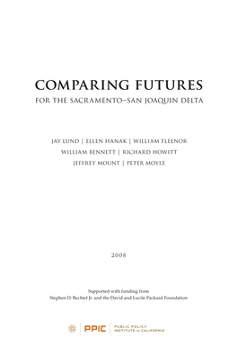 Comparing Futures for the Sacramento-San Joaquin Delta