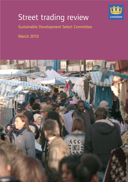 Street Trading Review Sustainable Development Select Committee