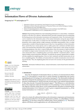 Information Flows of Diverse Autoencoders