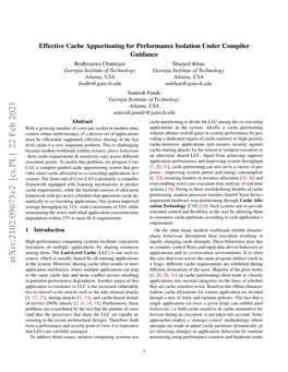 Effective Cache Apportioning for Performance Isolation Under