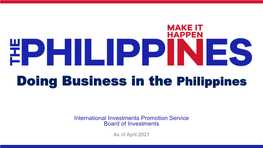 Doing Business in the Philippines