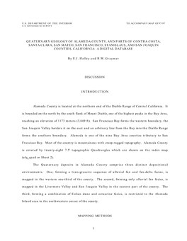 Quaternary Geology of Alameda County, and Parts of Contra Costa