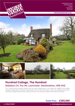 Hundred Cottage, the Hundred