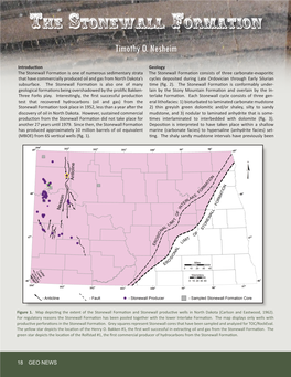 The Stonewall Formation Timothy O