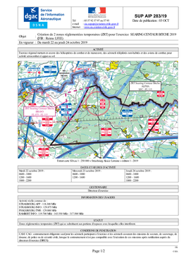 SUP AIP 283/19 Aéronautique