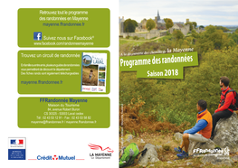 Programme Des Randonnées En Mayenne Mayenne.Ffrandonnee.Fr