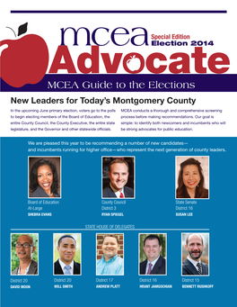 MCEA Guide to the Elections