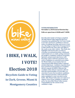 Bike Election Guide 2018 FINAL