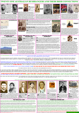 Twenty One Australian Bushrangers and Their Irish Connections