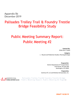 Palisades Trolley Trail & Foundry Trestle Bridge Feasibility