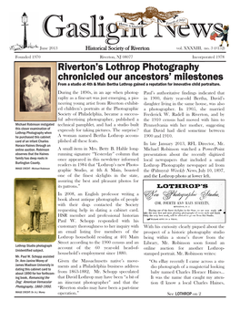 Riverton's Lothrop Photography Chronicled Our Ancestors' Milestones