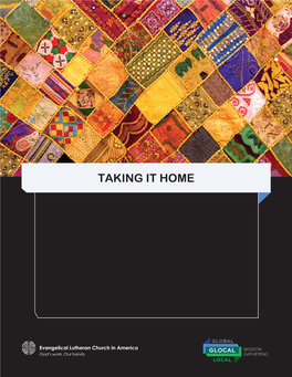 TAKING IT HOME Taking It Home, Table of Contents