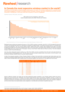 Is Canada the Most Expensive Wireless Market in the World? Canada Has, If Not the Highest, Among the Highest Wireless Prices in the World