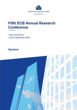 Fifth ECB Annual Research Conference