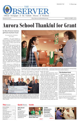 Aurora School Thankful for Grant St