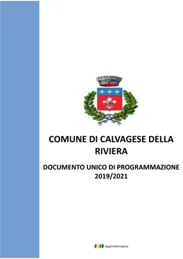 Comune Di Calvagese Della Riviera Documento Unico Di Programmazione 2019/2021