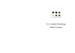 H.I.S. Hotel Holdings Hotel Lineup