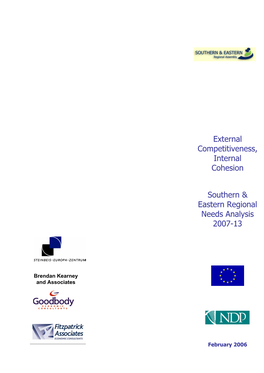 External Competitiveness, Internal Cohesion Southern & Eastern