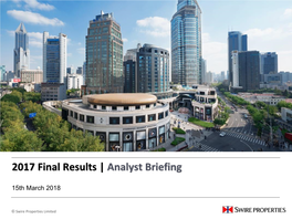 2017 Final Results | Analyst Briefing