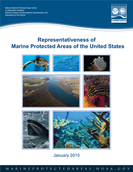 Marine Protected Areas Center a Collaboration Between National Oceanic and Atmospheric Administration and Department of the Interior