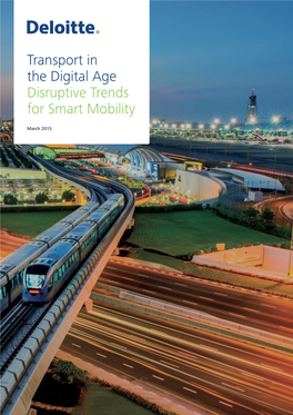 Transport in the Digital Age Disruptive Trends for Smart Mobility