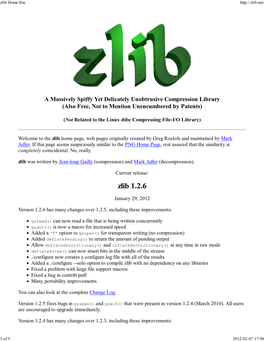 Zlib Home Site