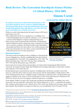 Simone Caroti – the Generation Starship in Science Fiction