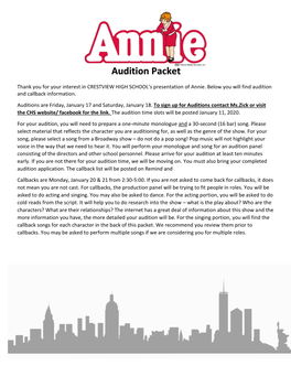 CHS-Annie-Audition-Packet.Pdf