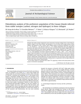 Carbon, Nitrogen and Hydrogen) in Bone Collagen