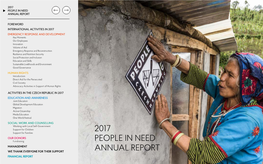 2017 People in Need Annual Report