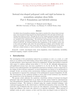 Isotoxal Star-Shaped Polygonal Voids and Rigid Inclusions in Nonuniform Antiplane Shear ﬁelds