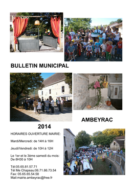 Bulletin Municipal 2014