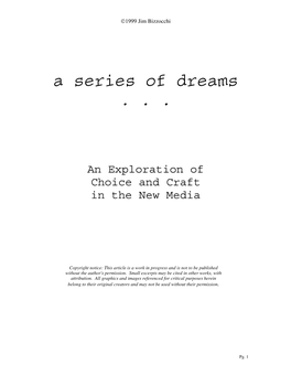 A Series of Dreams