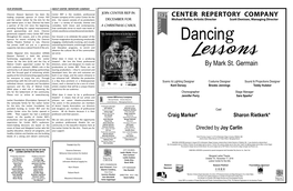 CENTER REPERTORY COMPANY by Mark St. Germain