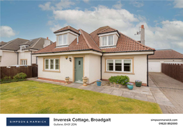 Inveresk Cottage, Broadgait