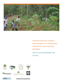 Strengthening Forest Management in Indonesia Through Land Tenure Reform