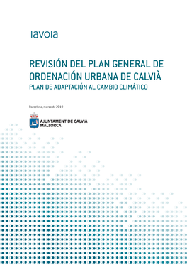 Revisión Del Plan General De Ordenación Urbana De Calvià Plan De Adaptación Al Cambio Climático