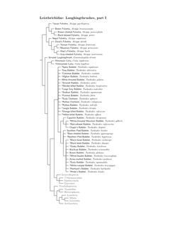 Leiothrichidae Species Tree