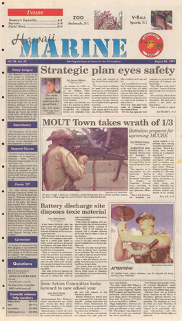 Strategic Plan Eyes Safety