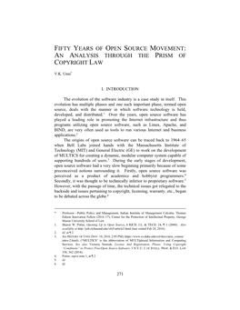 Fifty Years of Open Source Movement: an Analysis Through the Prism of Copyright Law