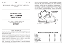Cheltenham, the Old Course and the New Course