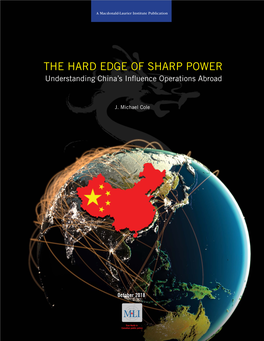 Chinese Sharp Power Are Political and Economic Elites (“Elite Capture”); Media and Public Opinion; and Civil Society, Grassroots, and Academia