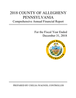 2018 County of Allegheny Comprehensive Annual Financial Report