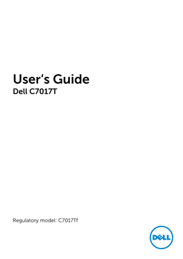 Dell C7017T User's Guide