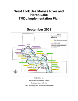 West Fork Des Moines River and Heron Lake TMDL Implementation Plan
