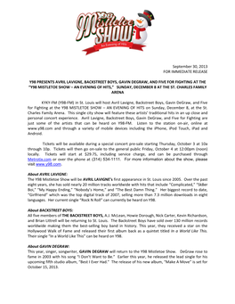 September 30, 2013 for IMMEDIATE RELEASE